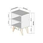 Mesa de Cabeceira Retrô Compacta — Organização com Charme - LK House