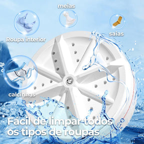 Mini Máquina de Lavar Roupa Turbo Portátil – Compacta e Eficiente - LK House