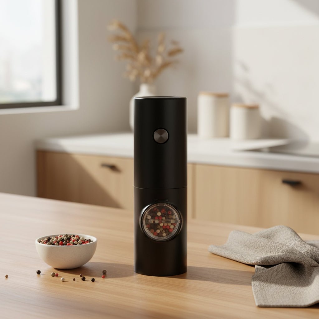 Moedor Elétrico de Temperos Automático — Moagem Ajustável com Mais Praticidade - LK House