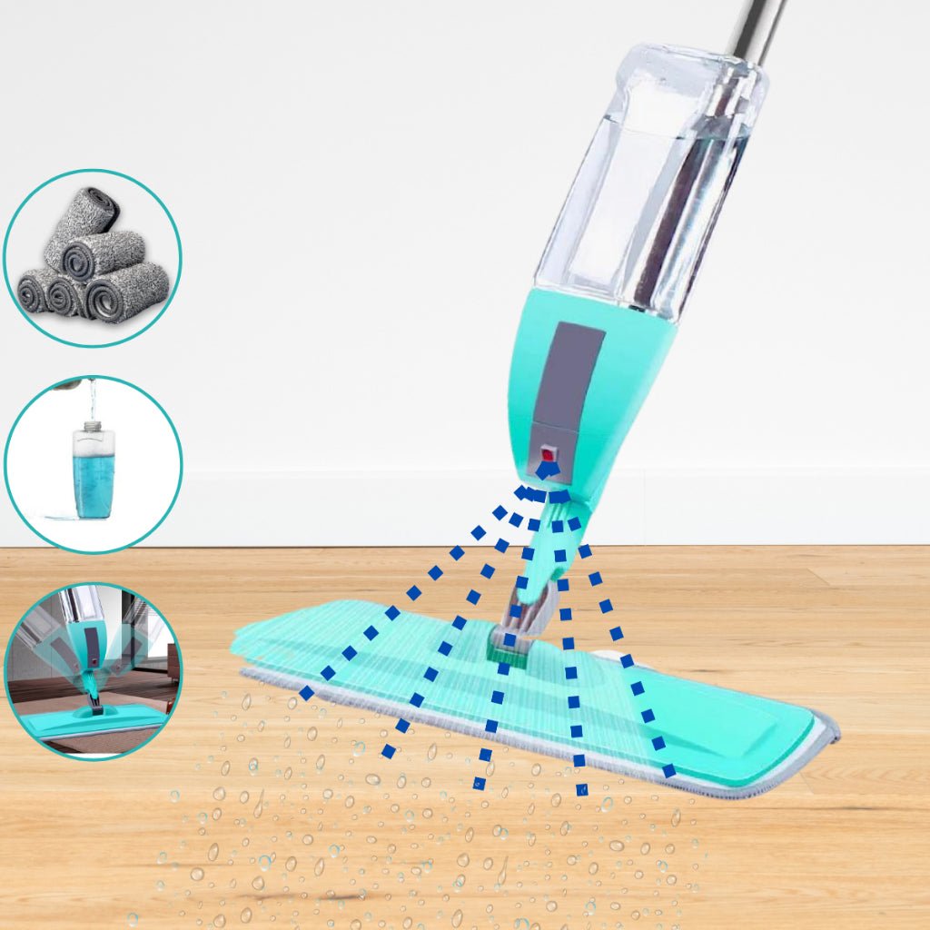 Mop Spray Giratório 360° com Reservatório – Limpeza Prática e Eficiente - LK House