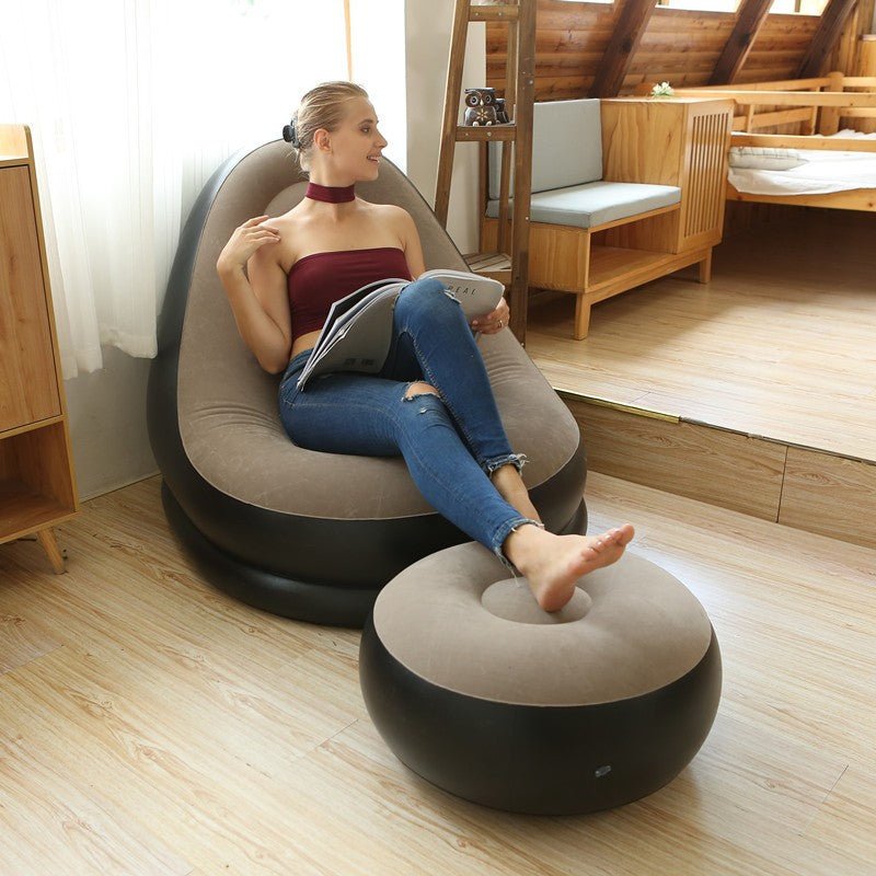 Poltrona e Puff Inflável Ultra Lounge Portátil – Conforto e Versatilidade para Qualquer Ambiente - LK House