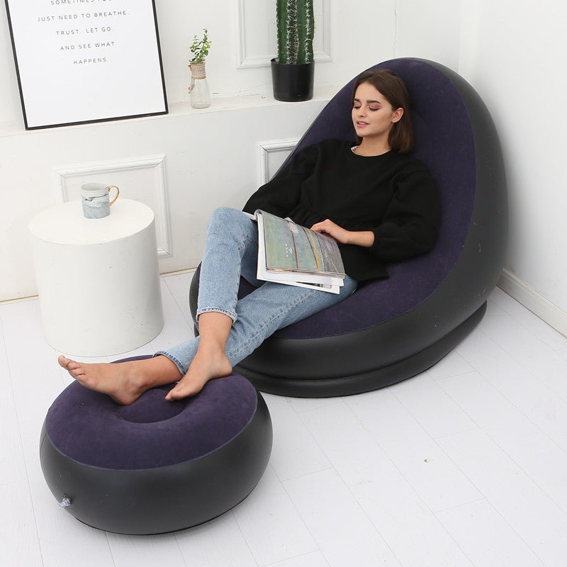 Poltrona e Puff Inflável Ultra Lounge Portátil – Conforto e Versatilidade para Qualquer Ambiente - LK House