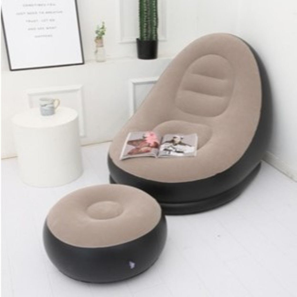 Poltrona e Puff Inflável Ultra Lounge Portátil – Conforto e Versatilidade para Qualquer Ambiente - LK House