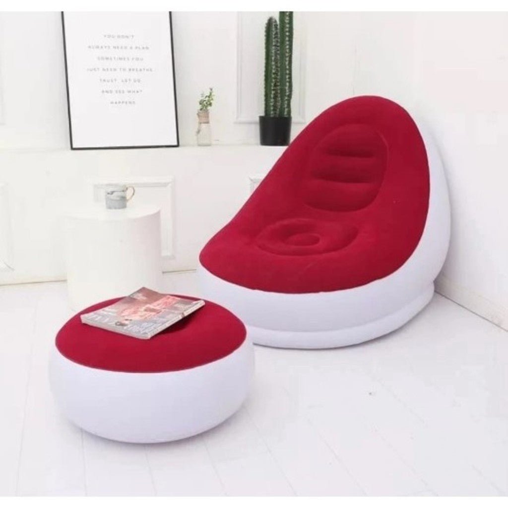 Poltrona e Puff Inflável Ultra Lounge Portátil – Conforto e Versatilidade para Qualquer Ambiente - LK House