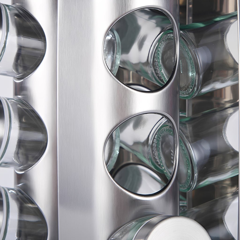 Porta - Tempero Giratório 360° com 12 Potes – Mais Organização e Praticidade para Sua Cozinha - LK House