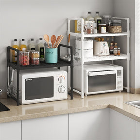 Suporte Organizador Para Microondas Rack Organizar Sua Cozinha Condimentos Temperos Pratos E Copos