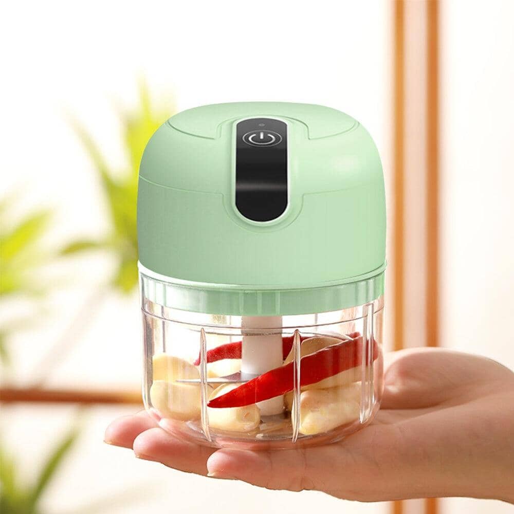 Triturador de Alho Elétrico Portátil – 3 Lâminas de Aço Inox - LK House
