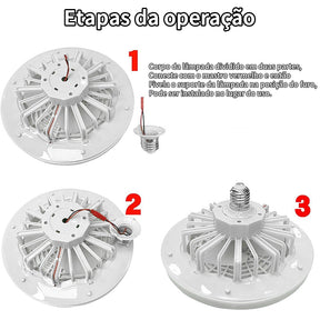 Ventilador de Teto LED – Design Moderno e Conforto para Sua Casa - LK House