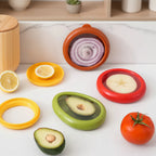 Kit 4 Potes de Silicone para Conservar Alimentos – Mantém Frescos até 3x Mais Tempo